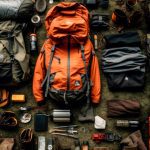 Selection of needed camping items