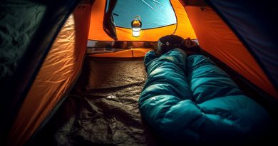 Sleeping comfortably while camping