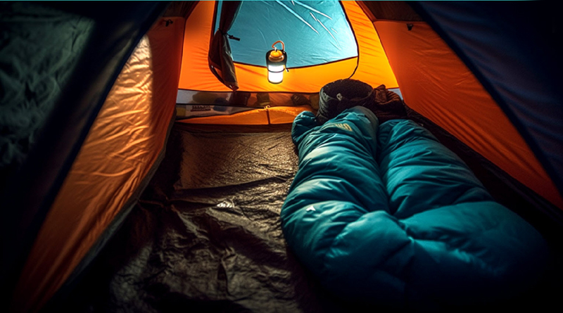 Sleeping comfortably while camping