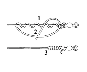 clinch knot 2