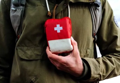 What are the essentials for a first aid kit? vecteezy_a-tourist-person-holds-in-his-hand-a-first-aid-kit-a-red_40506636