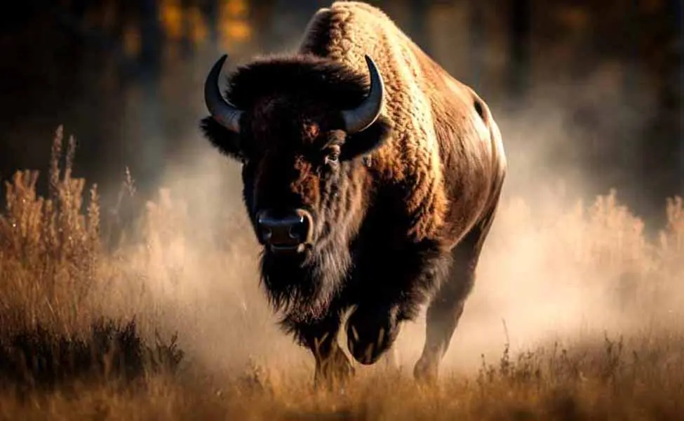 vecteezy_a-commanding-american-bison-its-majestic-horns-aglow-in-the_26003331