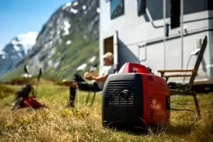 using-portable-gasoline-inverted-generator-while-dry-camping